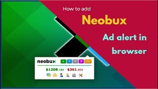 How to add Neobux ad alert  at browser screenshot 4