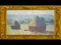 Claude Monet Haystacks 4K Frame TV Art | Tranquil Impressionist Countryside Scene for Home Display