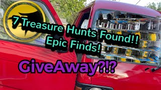 7 Treasure Hunts Found!!! Toy Hunting Insanity!!!