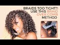 SCALP IN DISTRESS!? TRY THIS BRAID OVER COMB METHOD FOR A NATURAL CROCHET INSTALL