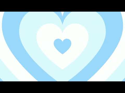 Baby Blue Heart Background Loop 1 Hour 1080p HD