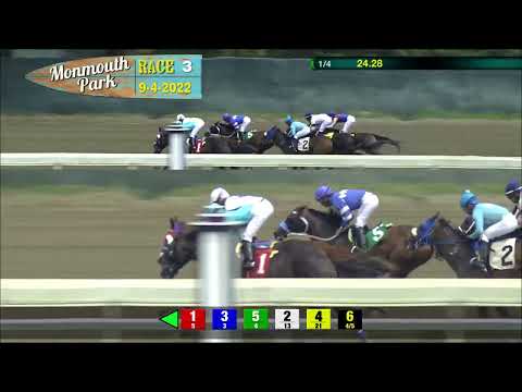 video thumbnail for MONMOUTH PARK 09-04-22 RACE 3