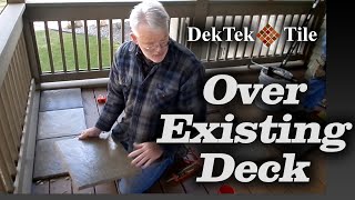 How to Install DekTek Tile's Concrete Deck Tiles Over Existing Wood Decking