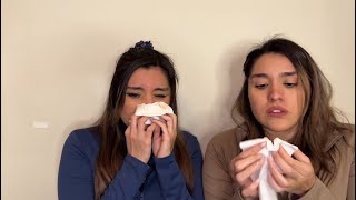 Estrada Twins blowing their noses (with a sneeze)