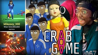 CROSS ME IN SQUID GAME AND YOU DIE! | Crab Game with Friends and Subscribers (This is TOO funny)