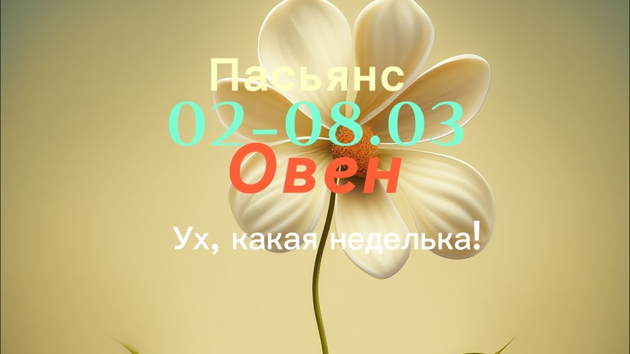 Пасьянс 02-08.03 Овен/ Ух, какая неделька!
