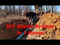 Off Grid Septic System Install - DIY- in 3 Hours! Inexpensive and Easy!