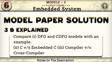 3 b Model Paper Solution Explained Module 2 6th Sem Embedded systems ECE 2022 Scheme VTU