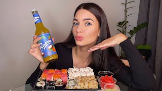 ЗАТОПИЛИ СОСЕДИ 😢 УЩЕРБ НА 120к! ✨ МУКБАНГ суши роллы MUKBANG sushi rolls