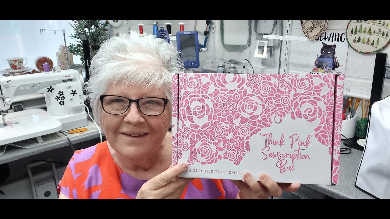 Sew Unique Episode 123 Think Pink Subscription Box 28 Unboxing - YouTube