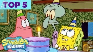 Top 5 Biggest Bikini Bottom Partayyys 🎉 | SpongeBob