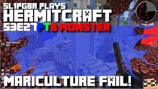 HermitCraft FTB Monster - Mariculture FAIL! ( Minecraft Feed The Beast Let's Play ) S3E27