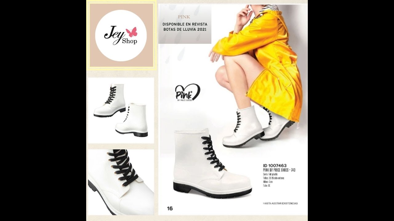 BOTA DE LLUVIA PINK BY PRICE SHOES 743 ID 1007463 - YouTube
