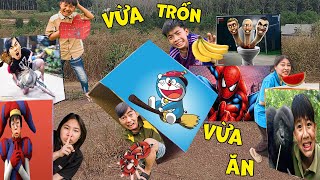 Thái Chuối Trốn Tìm Trong Thùng Carton Theo Nhân Vật Sogoku, Skibidi, Pomni Và Luffy Siêu Ngầu