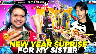 Free Fire Suprise My Sister With 50,000  Diamonds 💎 New Year Gift - Lokesh Gamer