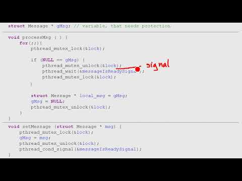 Video: Warum braucht Pthread_cond_wait einen Mutex?