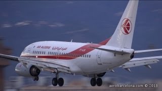 [Full] Air Algerie 737 - 600 Wet Landing Barcelona - El Prat