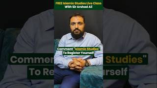 FREE Islamic Studies Live Class Today with Sir Arshad Ali | Day :Friday Date : 19 June Time :6PM