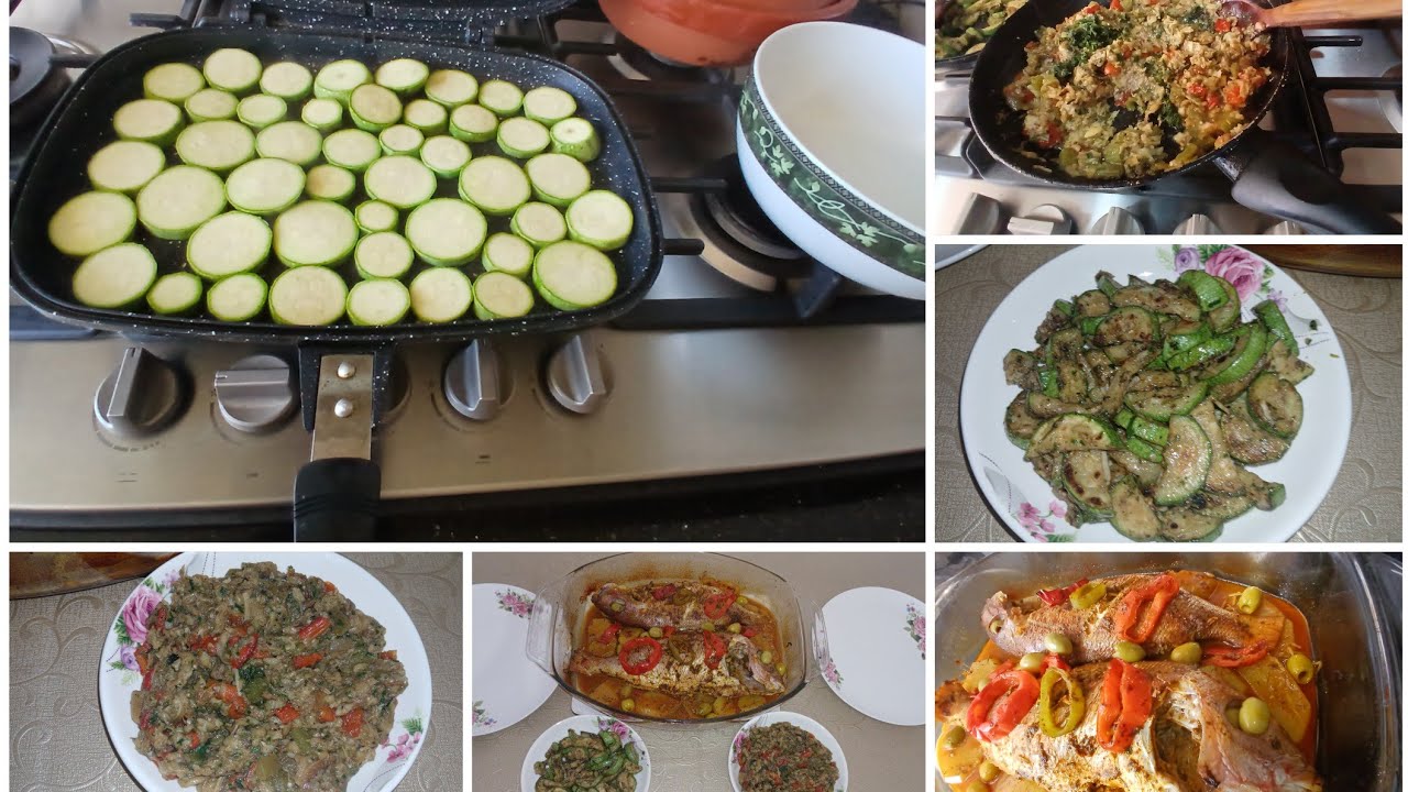 مائدة غذاء بالحوت مع جوج مقبلات إلى جربتيهم عمرك تستغناي عليهم مرحبا بالجميع 