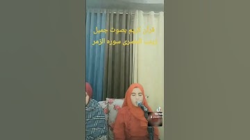 @toyoraljanahtv @قران كريم@@بصوت جميل-زينب المصرى سوره الزمر @