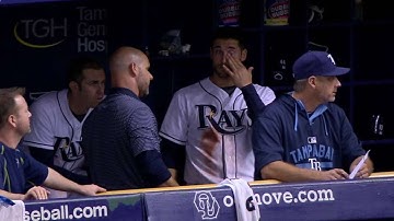 DET@TB: Kiermaier exits game with eye abrasion