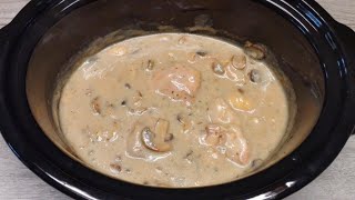 Cream of Mushroom with Chicken Crockpot Recipe