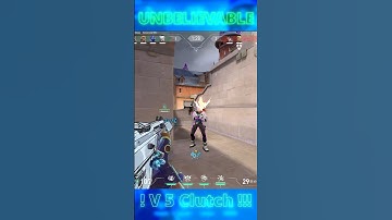 😱 unbelievable clutch 1v5!!💀 #shorts #gaming #valorant