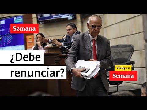 ¿El ministro de Defensa, Iván Velásquez, debe renunciar? Responden congresistas  | Vicky en Semana
