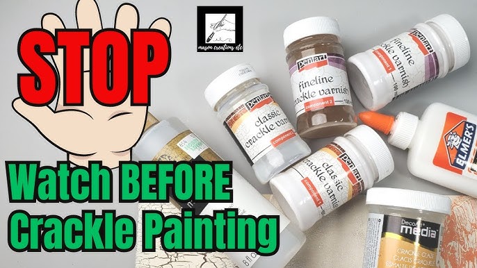 How to paint a crackle finish in three easy steps