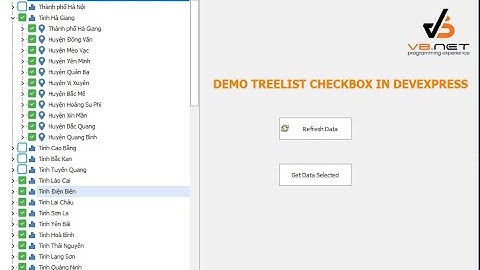 [DEVEXPRESS] How to use TreeList Checkbox C# | laptrinhvb.net