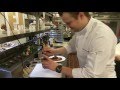 PIERRE POULIN PLATING A DESSERT