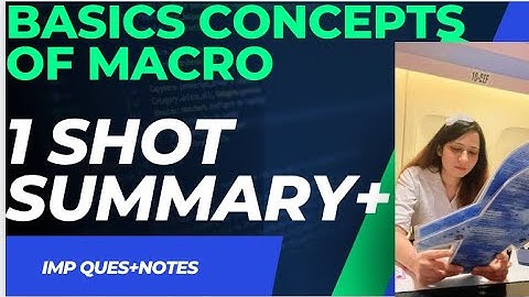 Chap 2 Basics concepts of macroeconomics| Macroeconomics |class 12 National income #macroeconomics