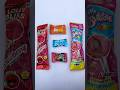 Three Chocolate With Big Bubbles Lollipop Opening #asmr #testy #shortsfeed #youtubeshorts 