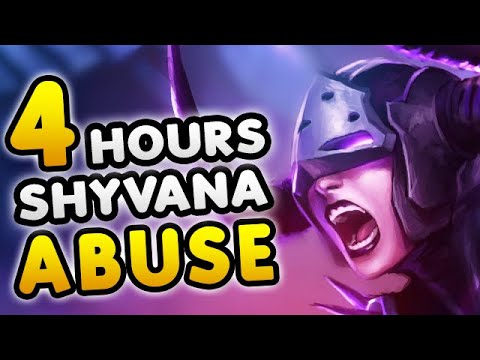 4 hours of high elo Shyvana gameplay to fall asleep to