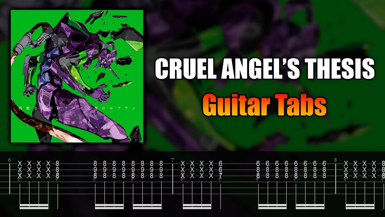 cruel angel's thesis fingerstyle tab