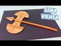 ARMA VIKINGA hecha con palitos de helado - VIKING WEAPON made with ice cream sticks