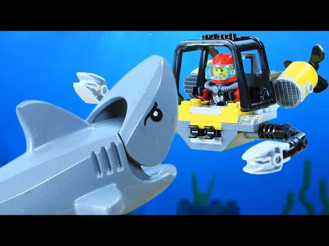 😱 Lego NinjaGo In Danger By The Biggest Shark Episode 2 😱