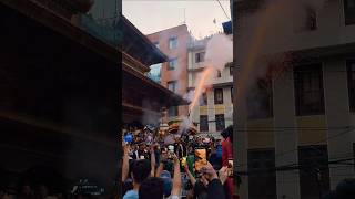 Gurju Paltan Firing Gun After Completion Of Pulling Chariot #ratomachindranath #shortvideo #shorts