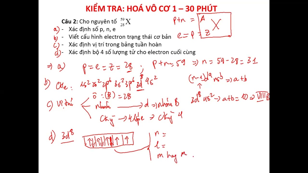 KIỂM tra Hoá Đại Cương: Đương lượng - Cấu tạo nguyên tử - Liên kết hoá học