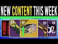 Destiny 2: NEW CONTENT THIS WEEK! Free EMBLEM, Loot Update, New Patch, Nightfall Weapon (29 Oct)