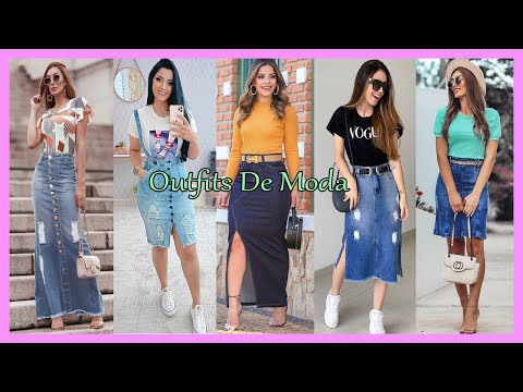 Moda #2020 para Gorditas || faldas de mezclilla - YouTube