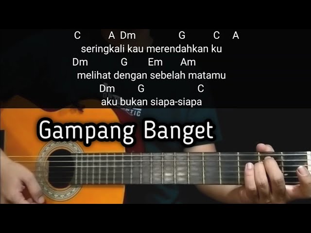 Chord gitar lagu bukan ku tak punya harga diri