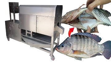 fish openning and gutting machine，fish processing equipment，Automatically remove fish guts