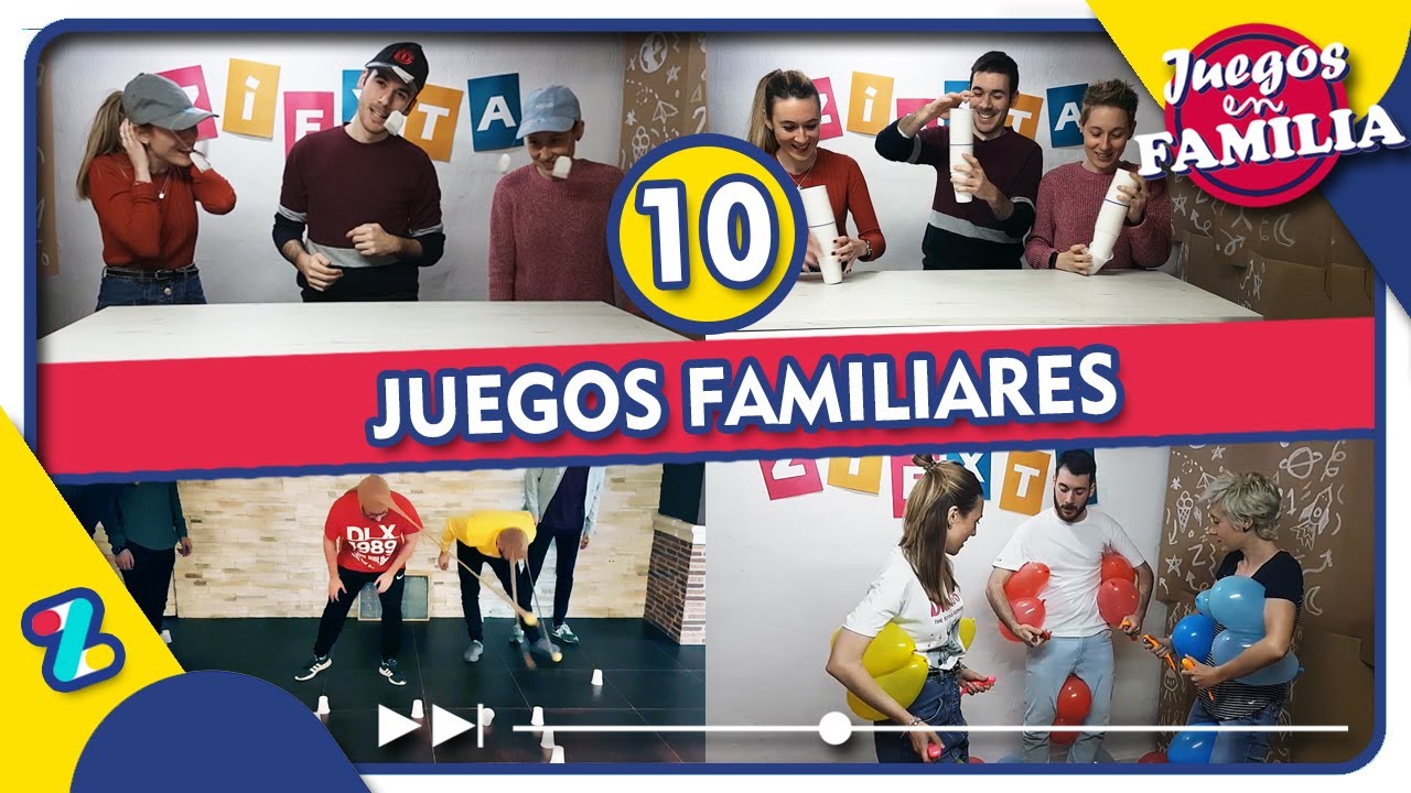 10 JUEGOS DIVERTIDOS para JUGAR en FAMILIA y AMIGOS 