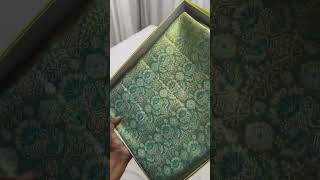 Original 1.5g High quality latest Pure kanjeevaram saree Dual zari meenakari borders