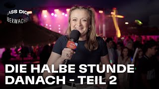 Konzert, Kompliz*innen, Kasten Bier: Frontrow-Interviews nach “Lass dich überwachen!”