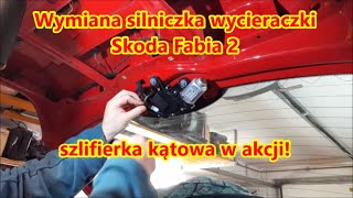 Wymiana silnika wycieraczki tył Skoda Fabia 2FL na SKV