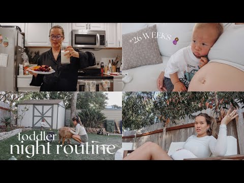 *realistic* TODDLER NIGHT ROUTINE while solo parenting + pregnant