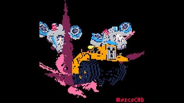 On Your Mark making of timelapse in #picoCAD