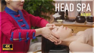 ASMR  I got a head spa from a Chinese ethnic group❤ A scalp massage will put you to sleep.